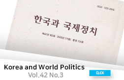 Korea and World Politics, Vol.42, No.3 Published 대표이미지